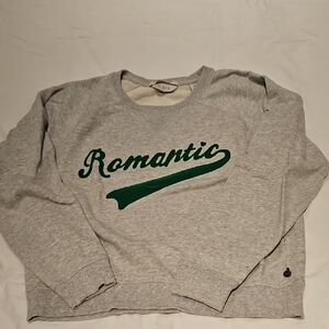 Scotch & Soda Gray Sweater with Green Script